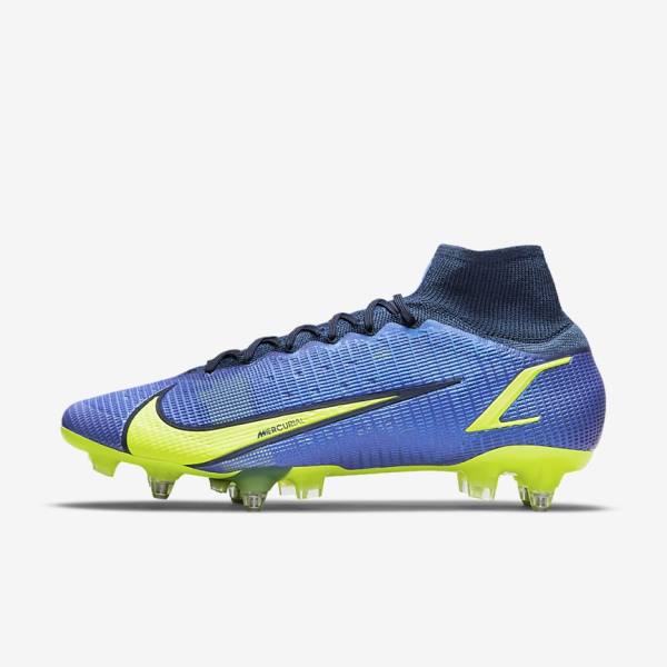 Nike Mercurial Superfly 8 Elite SG-Pro AC Soft-Ground Kopačky Panske Modre | NK603ZQP