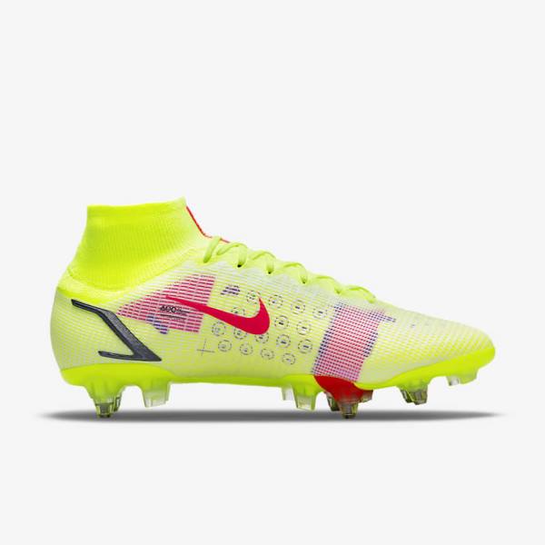 Nike Mercurial Superfly 8 Elite SG-Pro AC Soft-Ground Kopačky Panske Čierne Svetlo Červené | NK698ZXO