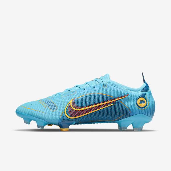 Nike Mercurial Vapor 14 Elite FG Firm-Grounds Kopačky Damske Modre Oranžové | NK235MJK