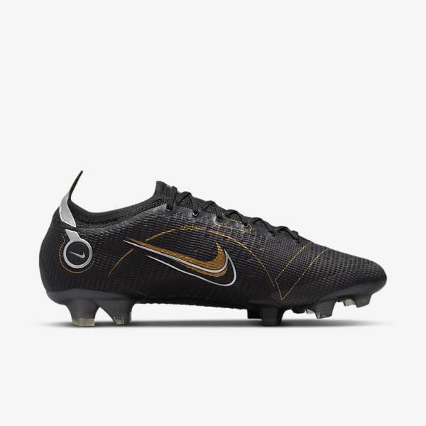 Nike Mercurial Vapor 14 Elite FG Firm-Grounds Kopačky Damske Čierne Metal Strieborne Siva Metal Zlate | NK716UIZ