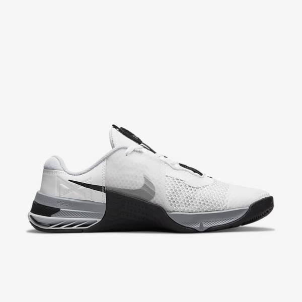 Nike Metcon 7 Botasky Damske Biele Siva Platina Čierne | NK452JBG