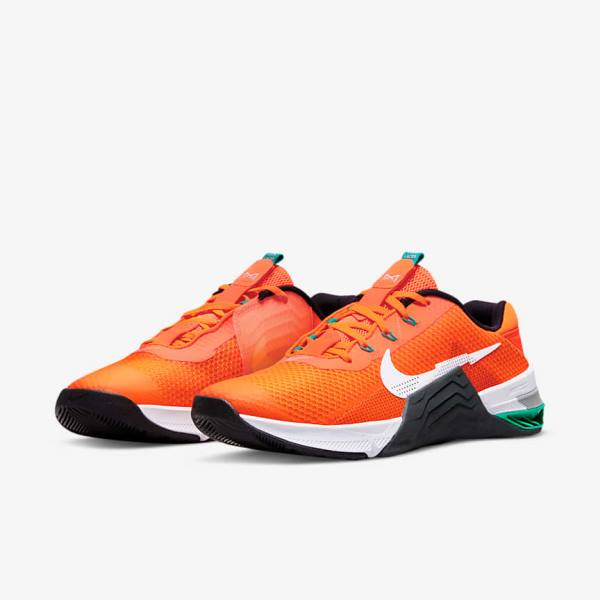 Nike Metcon 7 Botasky Damske Oranžové Tmavo Siva Tyrkysové Biele | NK283IMZ