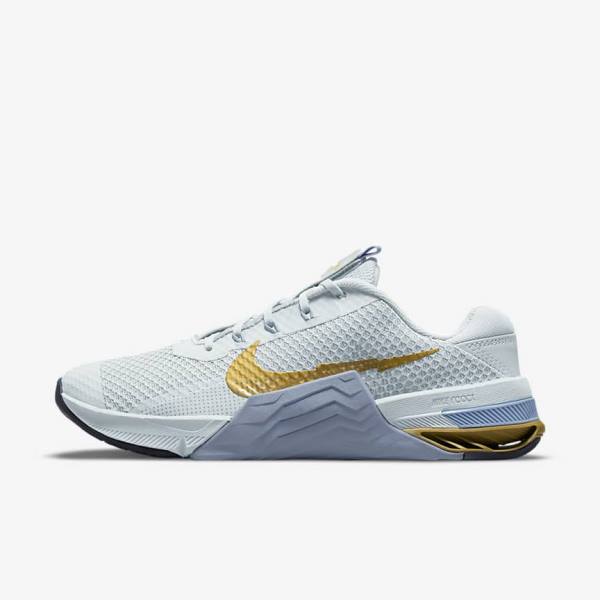 Nike Metcon 7 Botasky Damske Platina Metal Zlate | NK362MCT