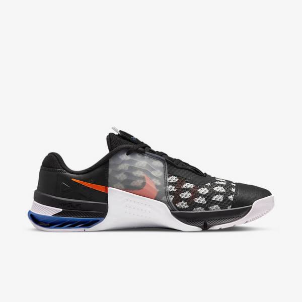 Nike Metcon 7 Botasky Damske Čierne Biele Modre Žlté | NK497YPQ