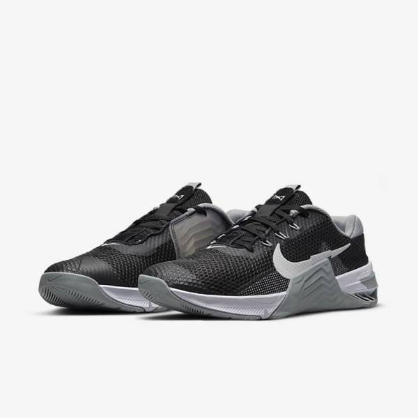 Nike Metcon 7 Botasky Damske Čierne Siva Biele Platina | NK574VXB