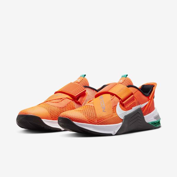 Nike Metcon 7 FlyEase Botasky Panske Oranžové Tmavo Siva Tyrkysové Biele | NK015VKH