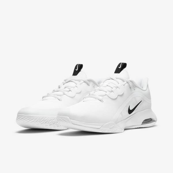 Nike NikeCourt Air Max Volley Hard Court Tenisove Tenisky Panske Biele Čierne | NK348RVI