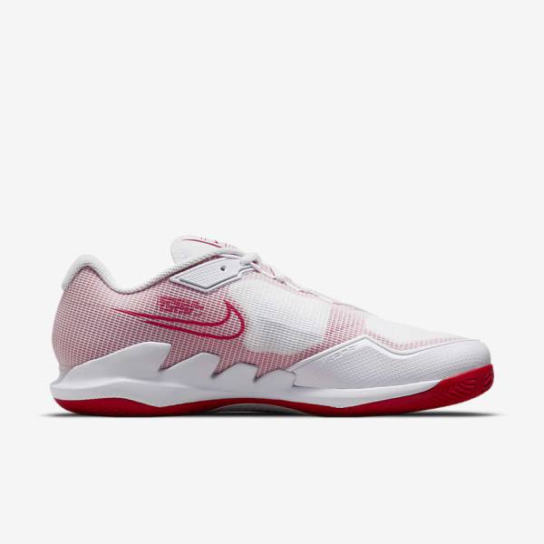 Nike NikeCourt Air Zoom Vapor Pro Clay Court Tenisove Tenisky Panske Biele Červené | NK207JXL