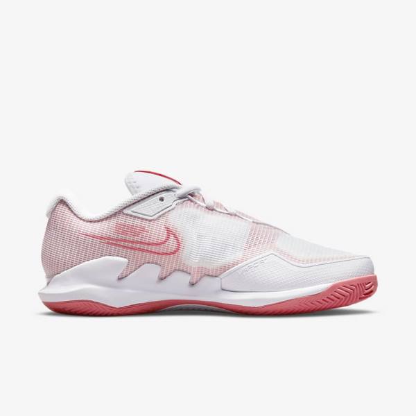 Nike NikeCourt Air Zoom Vapor Pro Clay Court Tenisove Tenisky Damske Biele Ruzove Svetlo Modre | NK918LCR