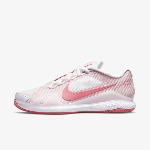 Nike NikeCourt Air Zoom Vapor Pro Clay Court Tenisove Tenisky Damske Biele Ruzove Svetlo Modre | NK918LCR