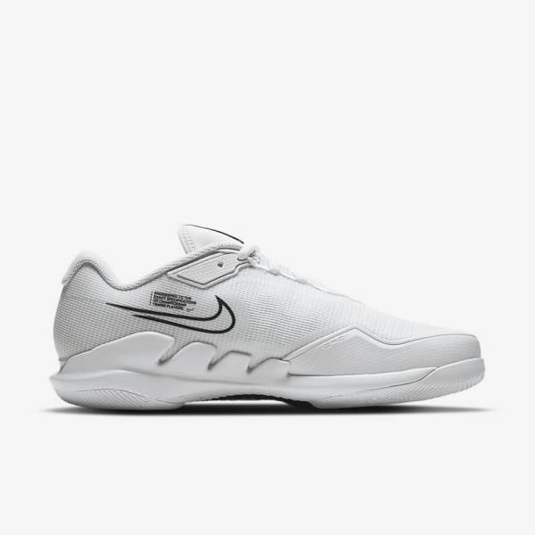 Nike NikeCourt Air Zoom Vapor Pro Hard-Court Tenisove Tenisky Panske Biele Čierne | NK394DNU