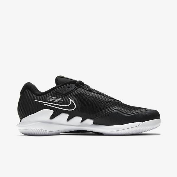 Nike NikeCourt Air Zoom Vapor Pro Hard-Court Tenisove Tenisky Panske Čierne Biele | NK819UZA