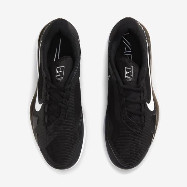 Nike NikeCourt Air Zoom Vapor Pro Hard-Court Tenisove Tenisky Panske Čierne Biele | NK819UZA