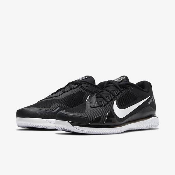 Nike NikeCourt Air Zoom Vapor Pro Hard-Court Tenisove Tenisky Panske Čierne Biele | NK819UZA