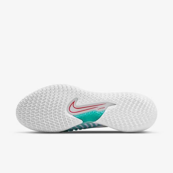 Nike NikeCourt React Vapor NXT Hard-Court Tenisove Tenisky Panske Biele Červené Bordove Tyrkysové | NK108JYH