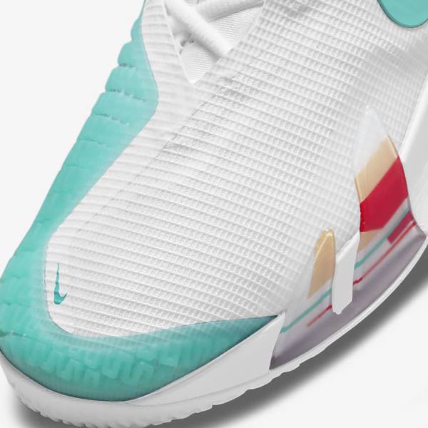 Nike NikeCourt React Vapor NXT Hard-Court Tenisove Tenisky Panske Biele Červené Bordove Tyrkysové | NK108JYH