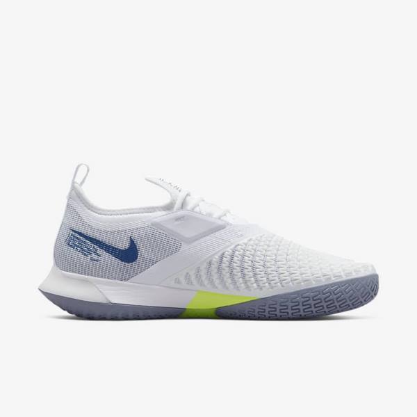 Nike NikeCourt React Vapor NXT Hard-Court Tenisove Tenisky Panske Biele Námornícka Modrá | NK849ZAN