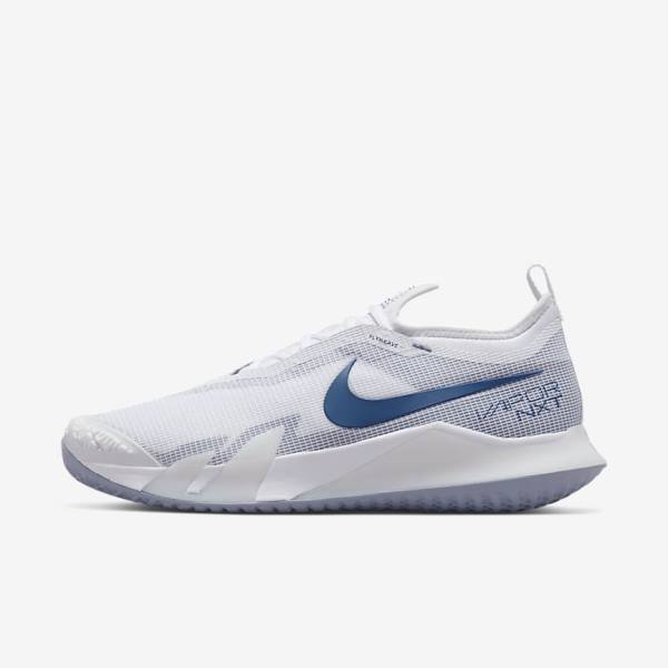 Nike NikeCourt React Vapor NXT Hard-Court Tenisove Tenisky Panske Biele Námornícka Modrá | NK849ZAN