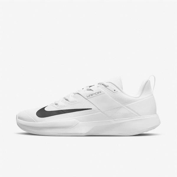 Nike NikeCourt Vapor Lite Hard Court Tenisove Tenisky Panske Biele Čierne | NK710QEK