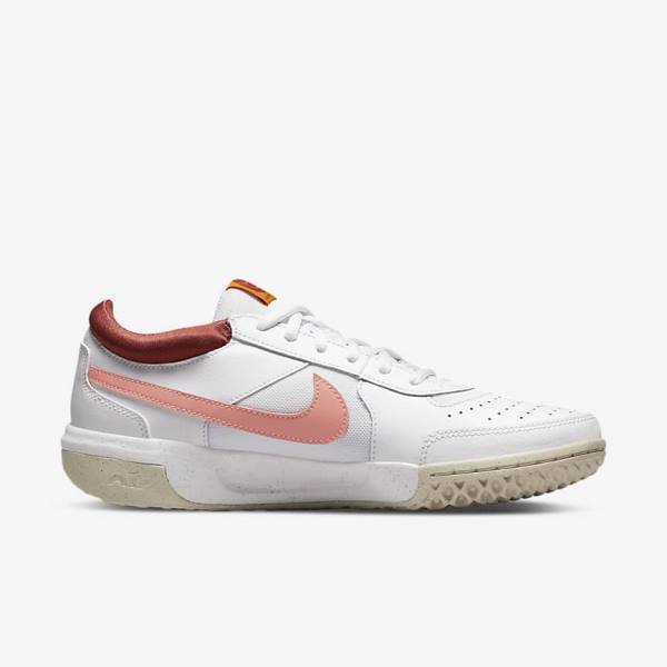 Nike NikeCourt Zoom Lite 3 Tenisove Tenisky Damske Biele Červené Biele Svetlo | NK185LUK