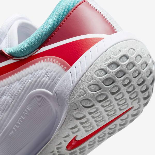 Nike NikeCourt Zoom NXT Hard Court Tenisove Tenisky Damske Biele Svetlo Strieborne Červené Tyrkysové | NK391IYN