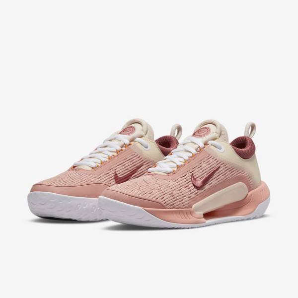 Nike NikeCourt Zoom NXT Hard Court Tenisove Tenisky Damske Biele Červené | NK763EZP