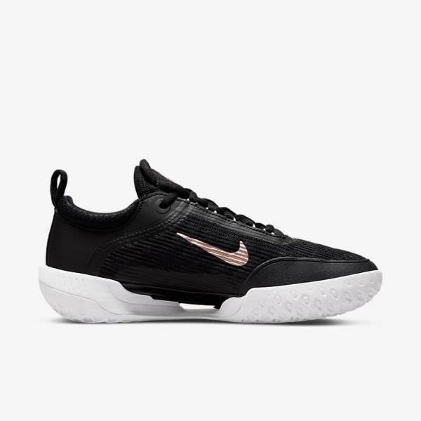 Nike NikeCourt Zoom NXT Hard Court Tenisove Tenisky Damske Čierne Biele Metal Červené Hnede | NK815QWU