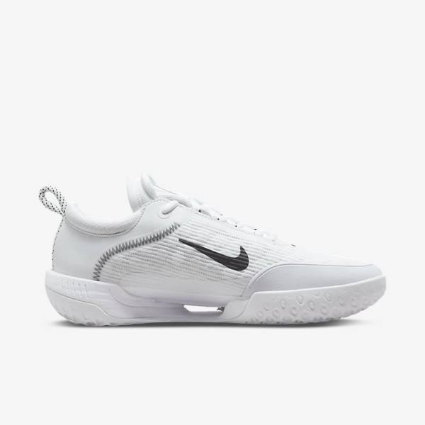 Nike NikeCourt Zoom NXT Hard Court Tenisove Tenisky Panske Biele Čierne | NK895ZGR