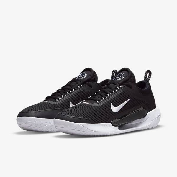 Nike NikeCourt Zoom NXT Hard Court Tenisove Tenisky Panske Čierne Biele | NK956YDG