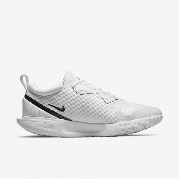 Nike NikeCourt Zoom Pro Hard Court Tenisove Tenisky Panske Biele Čierne | NK063RZJ