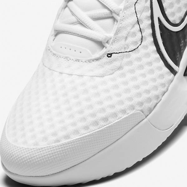 Nike NikeCourt Zoom Pro Hard Court Tenisove Tenisky Panske Biele Čierne | NK063RZJ