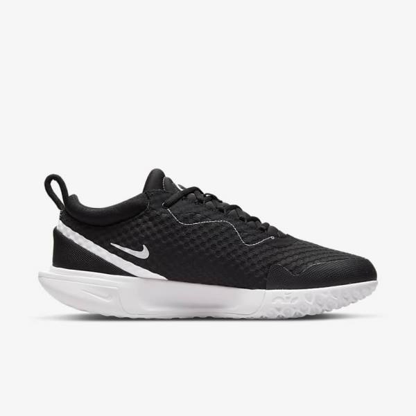 Nike NikeCourt Zoom Pro Hard Court Tenisove Tenisky Panske Čierne Biele | NK517VUH