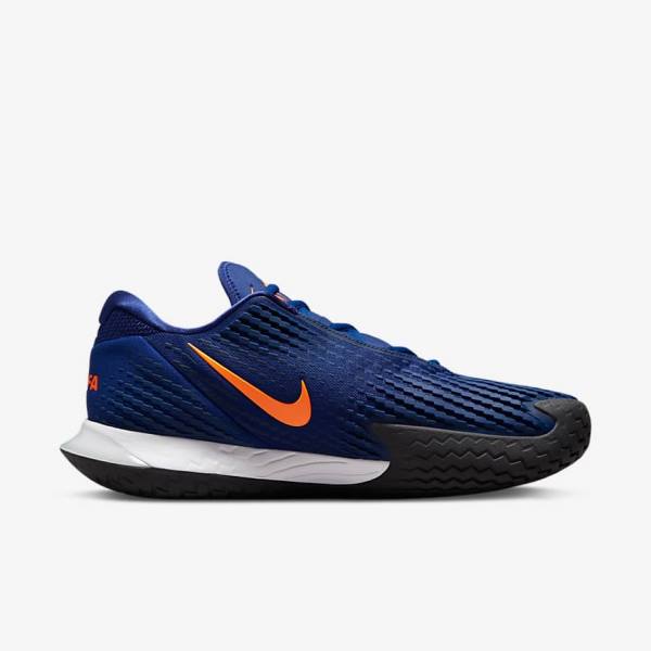 Nike NikeCourt Zoom Vapor Cage 4 Rafa Hard Court Tenisove Tenisky Panske Kráľovská Modrá Modre Oranžové Čierne Biele | NK097APC