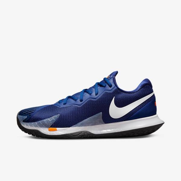 Nike NikeCourt Zoom Vapor Cage 4 Rafa Hard Court Tenisove Tenisky Panske Kráľovská Modrá Modre Oranžové Čierne Biele | NK097APC