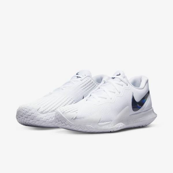 Nike NikeCourt Zoom Vapor Cage 4 Rafa Hard Court Tenisove Tenisky Panske Biele Čierne | NK631JUZ