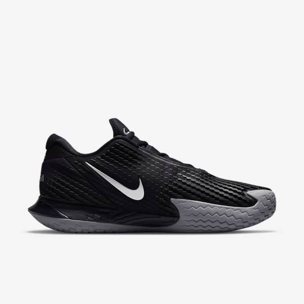 Nike NikeCourt Zoom Vapor Cage 4 Rafa Hard Court Tenisove Tenisky Panske Čierne Metal Strieborne | NK671ZPM