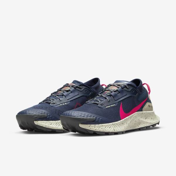 Nike Pegasus Trailove 3 GORE-TEX Nepremokave Trailove Bežecké Tenisky Panske Obsidian Olivovo Zelená Červené | NK208YAD