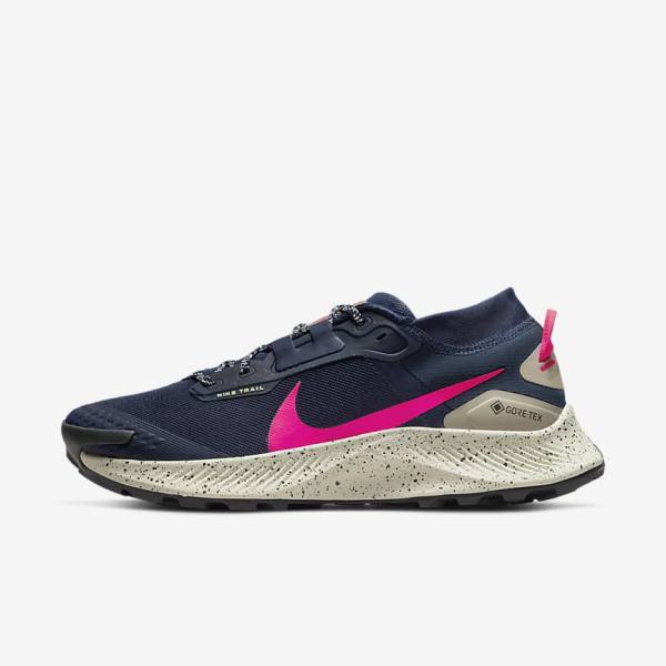 Nike Pegasus Trailove 3 GORE-TEX Nepremokave Trailove Bežecké Tenisky Panske Obsidian Olivovo Zelená Červené | NK208YAD