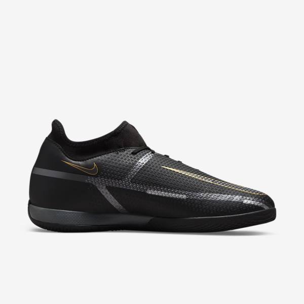 Nike Phantom GT2 Academy Dynamic Fit IC Indoor Court Kopačky Damske Čierne Metal Zlate Tmavo Siva Metal Tmavo Siva | NK318URP