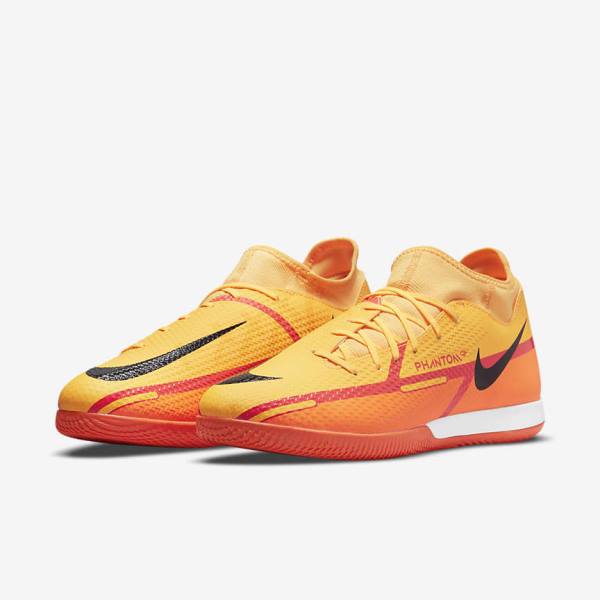 Nike Phantom GT2 Academy Dynamic Fit IC Indoor Court Kopačky Panske Oranžové Svetlo Červené Čierne | NK690UXH