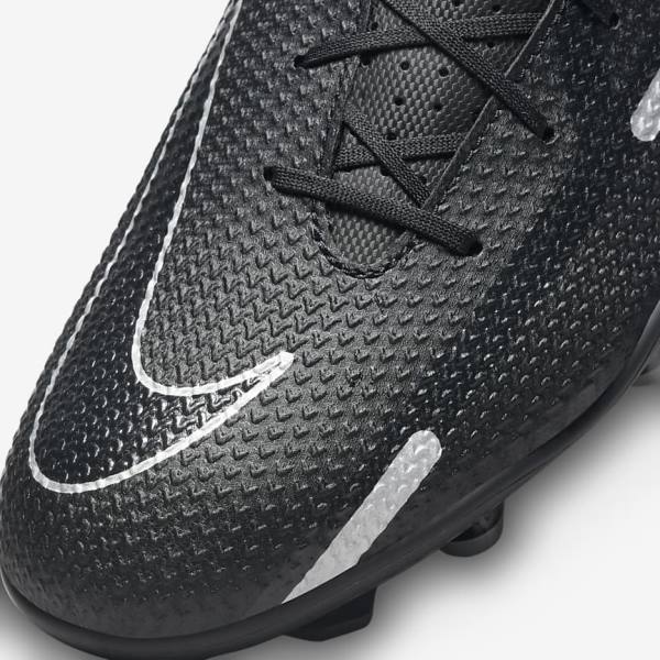 Nike Phantom GT2 Club MG Multi-Ground Kopačky Panske Čierne Tmavo Siva Metal Strieborne | NK083JOC