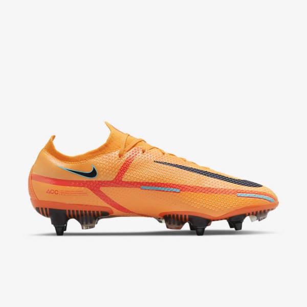 Nike Phantom GT2 Elite SG-Pro AC Soft-Ground Kopačky Panske Oranžové Svetlo Červené Čierne | NK692FAG