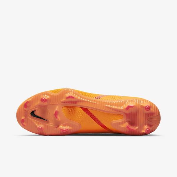 Nike Phantom GT2 Pro Dynamic Fit FG Firm-Ground Kopačky Damske Oranžové Svetlo Červené Čierne | NK467MOL