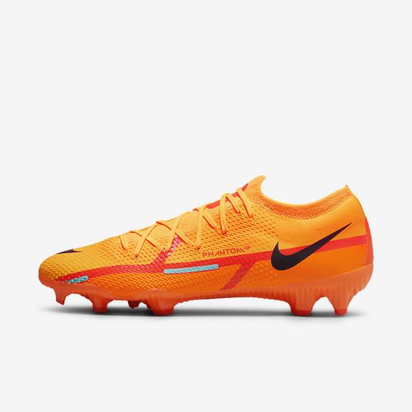 Nike Phantom GT2 Pro FG Firm-Ground Kopačky Damske Oranžové Svetlo Červené Čierne | NK178VDP