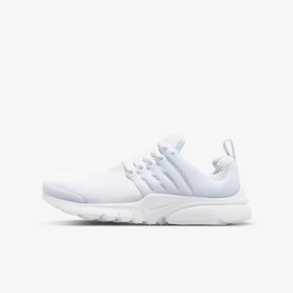 Nike Presto Older Tenisky Detske Biele Platina Biele | NK173FVC