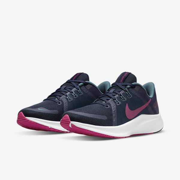 Nike Quest 4 Cestne Bežecké Tenisky Damske Modre Siva Zelene Biele Ruzove | NK381ZDH