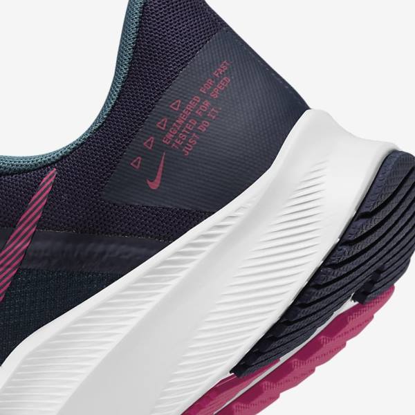 Nike Quest 4 Cestne Bežecké Tenisky Damske Modre Siva Zelene Biele Ruzove | NK381ZDH