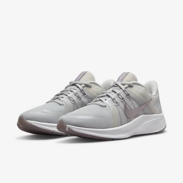 Nike Quest 4 Premium Cestne Bežecké Tenisky Damske Čierne Ruzove Tmavo Siva Biele | NK371BKZ