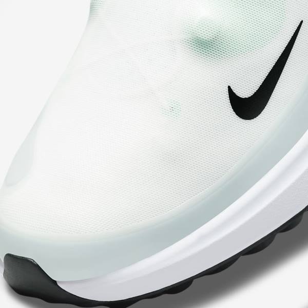 Nike React Ace Tour Golfove Topanky Damske Biele Platina Mätové Čierne | NK327ZJW