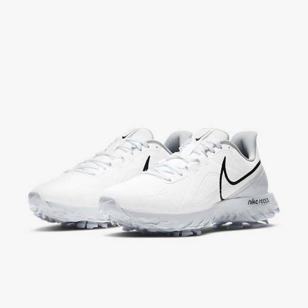 Nike React Infinity Pro Golfove Topanky Panske Biele Metal Platina Čierne | NK018OPT